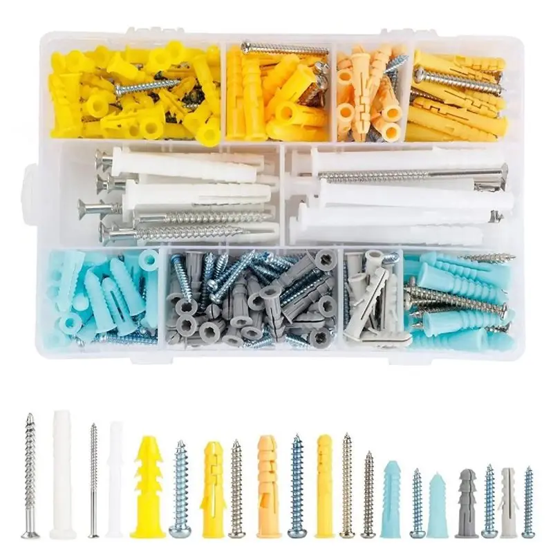 F-F /M5 Wall Plug And Screw Assortment Kit Phillips Round Head Self-Tapping Screws Wall Anchors And Screws Kit
F-F /M5 Wall Plug And Screw Assortment Kit Phillips Round Head Self-Tapping Screws Wall Anchors And Screws Kit