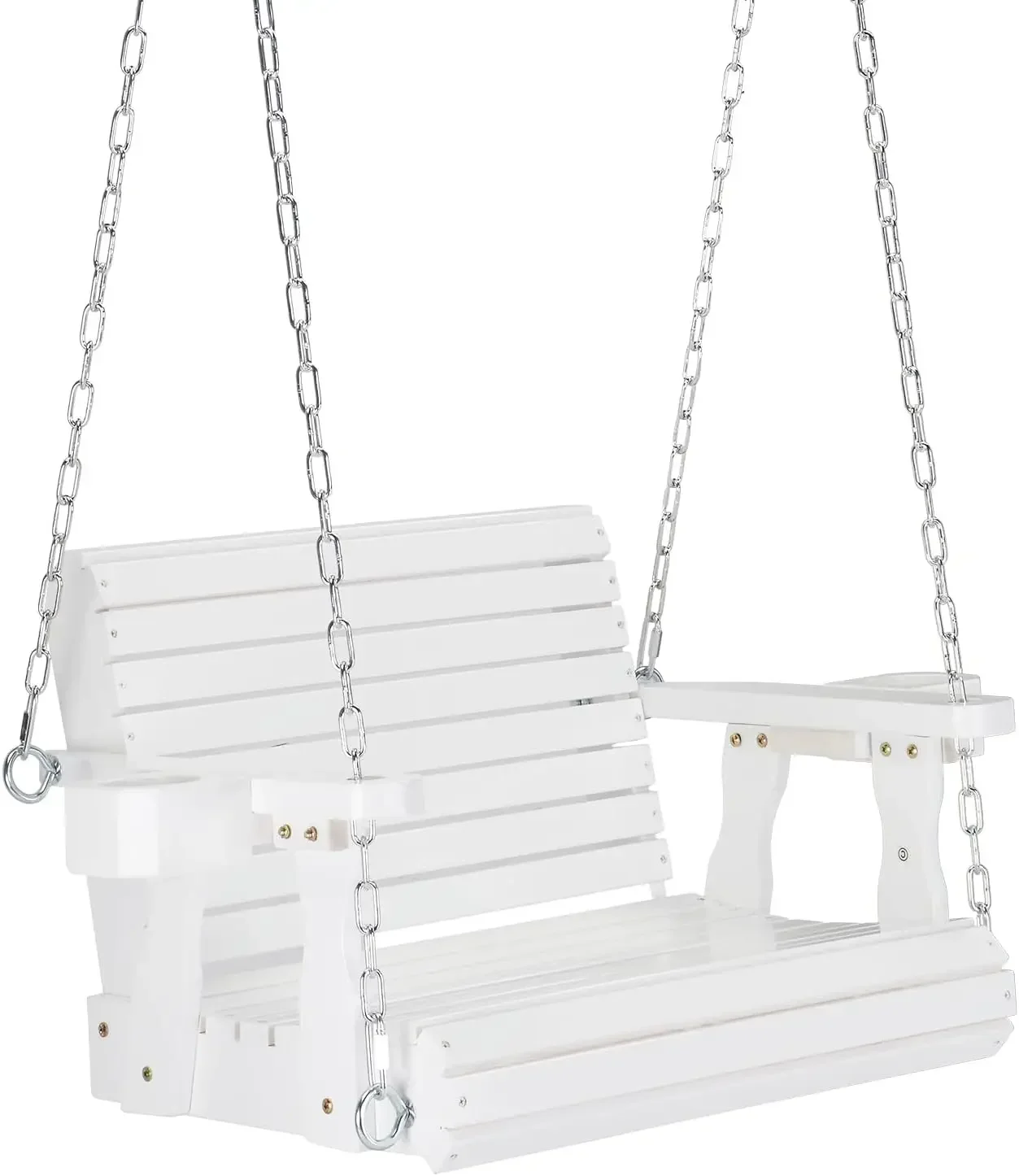 Heavy Duty 440 LBS 1-Person Wooden Patio Porch Swing with Extra Cup Holder for Adults & Kids, Outdoor Single Porch Swing
Heavy Duty 440 LBS 1-Person Wooden Patio Porch Swing with Extra Cup Holder for Adults & Kids, Outdoor Single Porch Swing