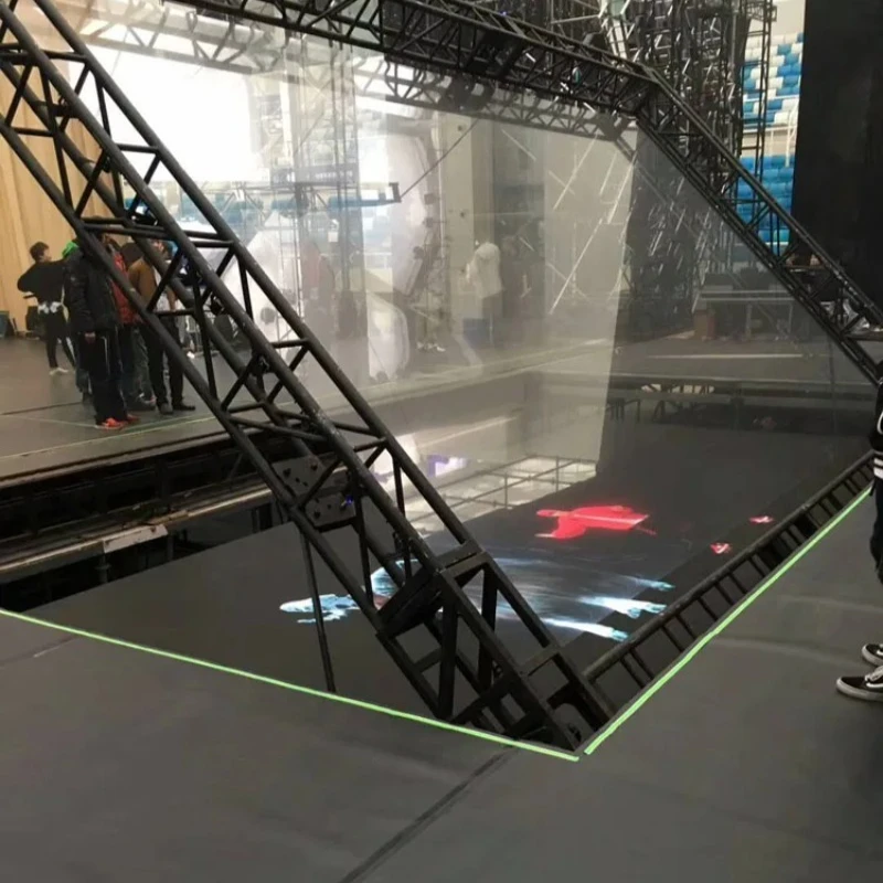 New 3D Reflective Transparent Holography Stage Flim,45-Degree Holographic Stage Rear Projection Film for Big Exhibition Hall
New 3D Reflective Transparent Holography Stage Flim,45-Degree Holographic Stage Rear Projection Film for Big Exhibition Hall
