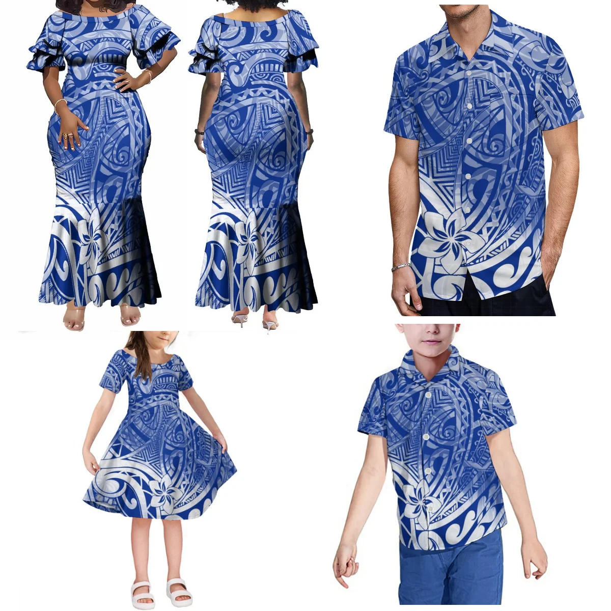 Samoa Family Party Dress Custom Wholesale Polynesian Tribal Print Adult Children'S Dress Summer Women'S Elegant Fishtail Dress
Samoa Family Party Dress Custom Wholesale Polynesian Tribal Print Adult Children'S Dress Summer Women'S Elegant Fishtail Dress
