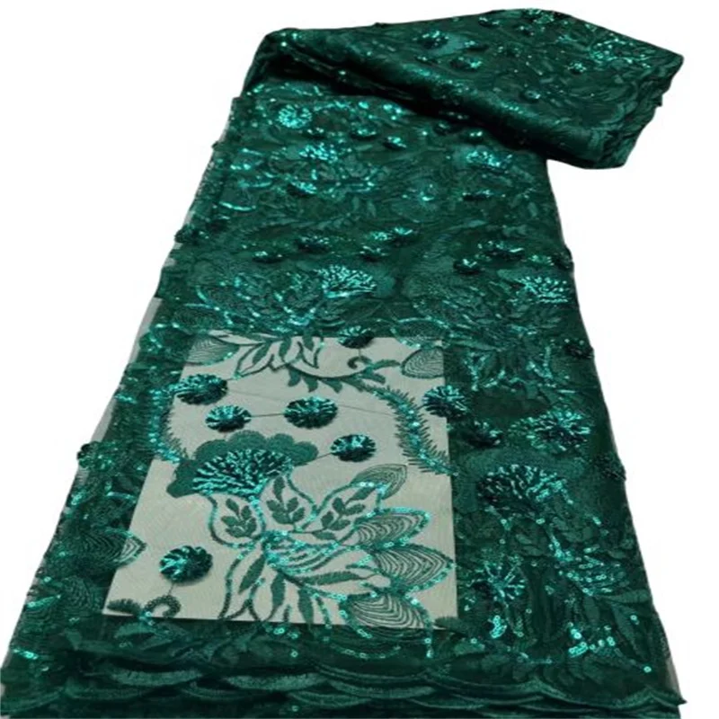 Green Fashion African Lace Fabric 3D Sequins Tulle Mesh Embroidery Lace for Wedding Bridal Fabrics High Quality Laces Dresses
Green Fashion African Lace Fabric 3D Sequins Tulle Mesh Embroidery Lace for Wedding Bridal Fabrics High Quality Laces Dresses