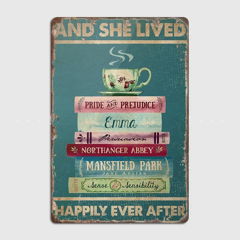 Book Tea And She Lived Happily Ever After Poster Metal Tin Sign Truck Indoor and Outdoor Home Bar Coffee Kitchen Wall Decoration
Book Tea And She Lived Happily Ever After Poster Metal Tin Sign Truck Indoor and Outdoor Home Bar Coffee Kitchen Wall Decoration