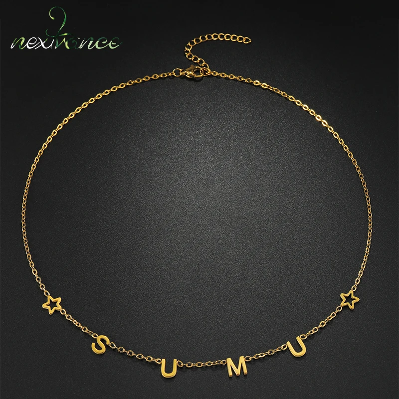 Nextvance Custom Name Necklace For Women Personalized Initial Letter Choker Star Pendant Jewelry Birthday Gifts Dropshipping
Nextvance Custom Name Necklace For Women Personalized Initial Letter Choker Star Pendant Jewelry Birthday Gifts Dropshipping
