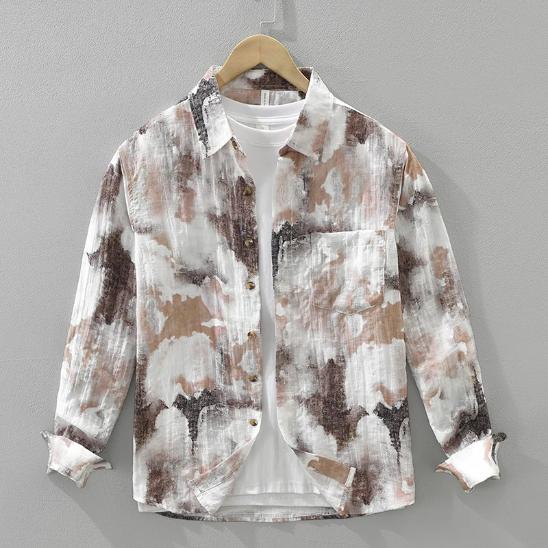 2025 Autumn New Tie-dye Shirt for Men Cotton Loose Long Sleeve Shirts Oversize Fashion Men's Clothing
2025 Autumn New Tie-dye Shirt for Men Cotton Loose Long Sleeve Shirts Oversize Fashion Men's Clothing