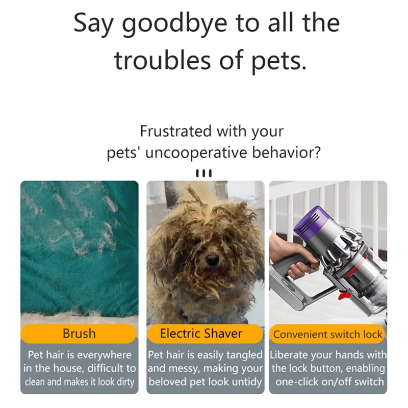 AA96 Vacuum Attachmen Pet Bed Brush,Cat Dog Brush Hair Trimmer Accessories Attachment for V10 V11 V15 Vacuum Cleaner
AA96 Vacuum Attachmen Pet Bed Brush,Cat Dog Brush Hair Trimmer Accessories Attachment for V10 V11 V15 Vacuum Cleaner