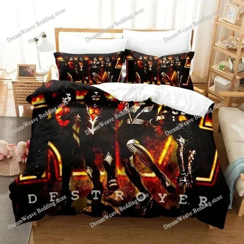 KISS Rock Band Bedding Set,Single Twin Full Queen King Size,KISS Music Bed Set Kid Bedroom Bedding Sets Home Textileextile963963
KISS Rock Band Bedding Set,Single Twin Full Queen King Size,KISS Music Bed Set Kid Bedroom Bedding Sets Home Textileextile963963