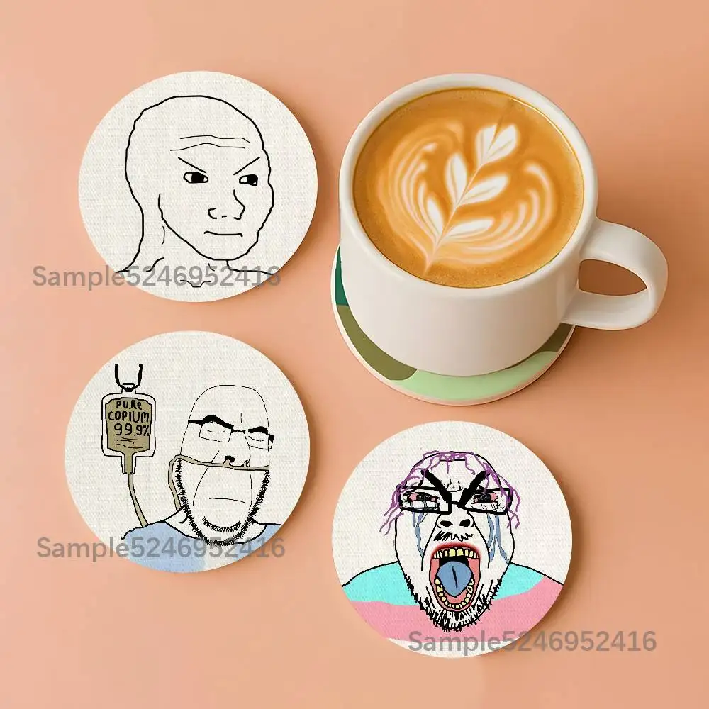 W-Wojak Soyjak Memes Round Wooden Coasters For Design Suitable for Drinks Tea,Coffee Home Perfect Gift Holidays
W-Wojak Soyjak Memes Round Wooden Coasters For Design Suitable for Drinks Tea,Coffee Home Perfect Gift Holidays
