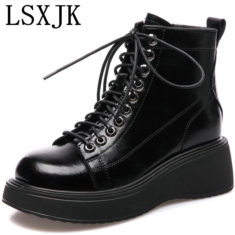 2022 Autumn Winter Color-Blocking Thick-Soled Martin Boots Women's Retro British Style Boots All-Match Thick-Soled Ankle Boots
2022 Autumn Winter Color-Blocking Thick-Soled Martin Boots Women's Retro British Style Boots All-Match Thick-Soled Ankle Boots