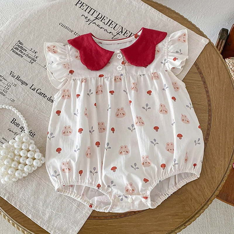Baby Princess Romper Cherry Printed Short Sleeve Cotton Jumpsuit Baby Clothes Infants Outfit Kids Princess Dresses Clothes
Baby Princess Romper Cherry Printed Short Sleeve Cotton Jumpsuit Baby Clothes Infants Outfit Kids Princess Dresses Clothes