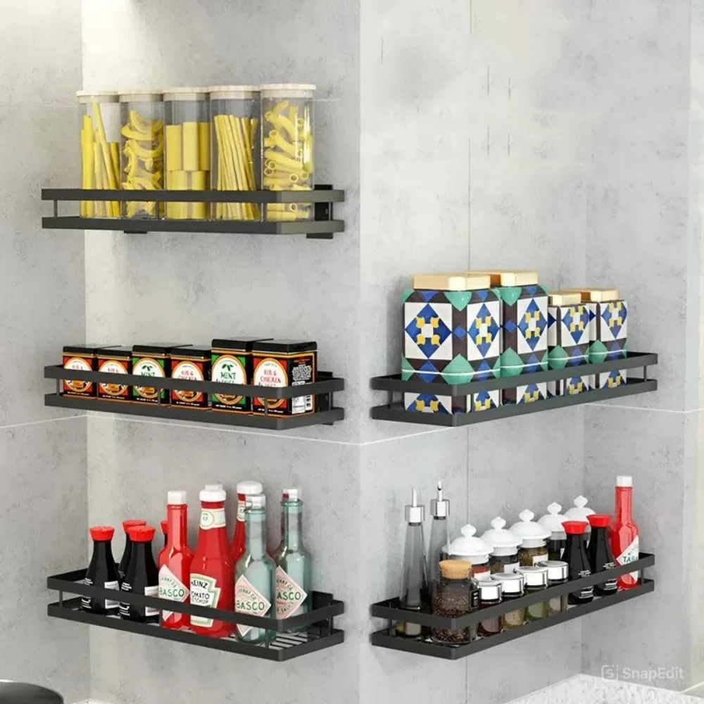 New Wall-mounted Storage Rack No-Drill Thicken Bathroom Shelves Super Strong Multi-purpose Shower Storage Holder Spice Rack
New Wall-mounted Storage Rack No-Drill Thicken Bathroom Shelves Super Strong Multi-purpose Shower Storage Holder Spice Rack