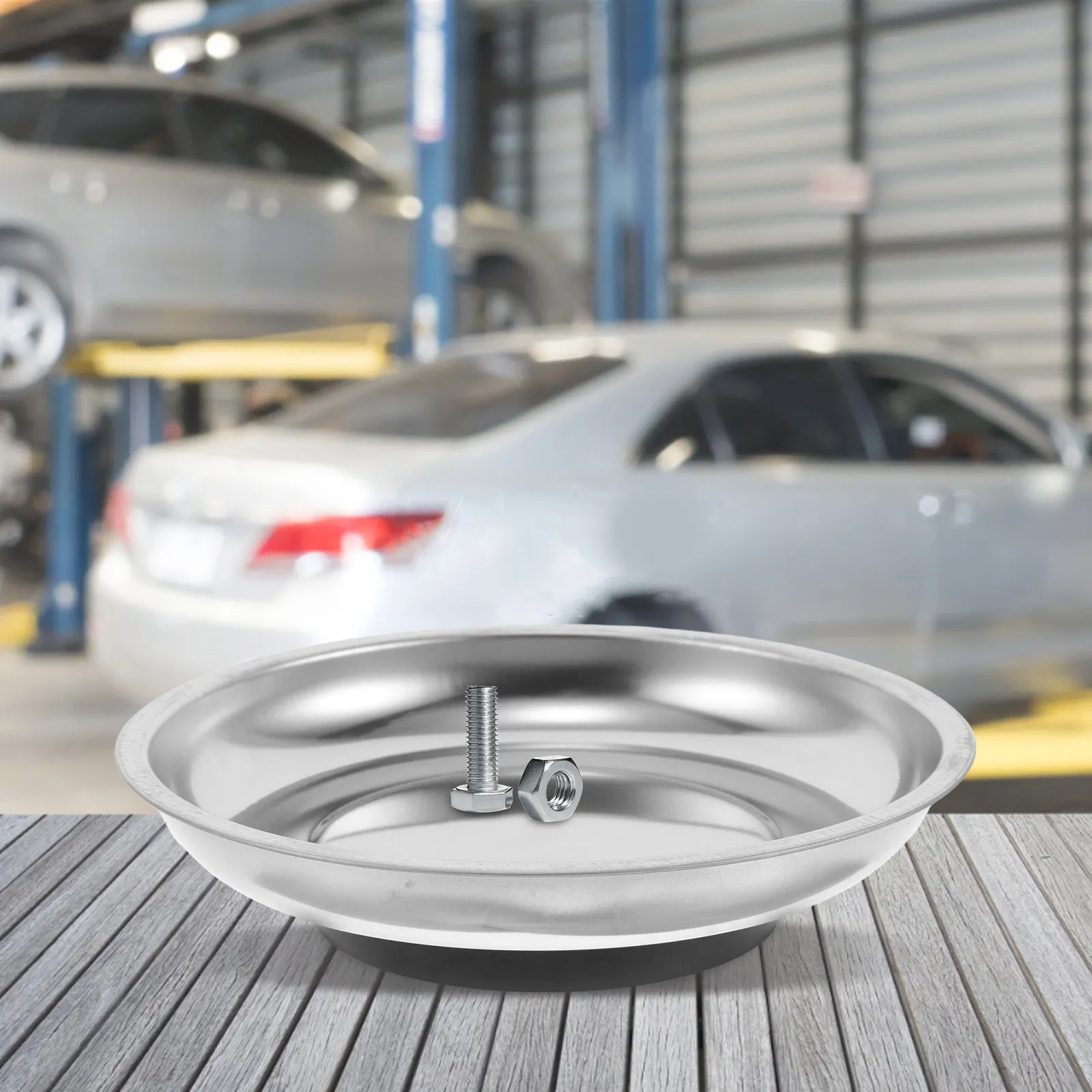 Magnetic Parts Bowl 5.89 Inch Stainless Steel Round Tray for Screws Nuts Bolts Auto Repair Tools Organizer Heavy Duty Mechanics
Magnetic Parts Bowl 5.89 Inch Stainless Steel Round Tray for Screws Nuts Bolts Auto Repair Tools Organizer Heavy Duty Mechanics