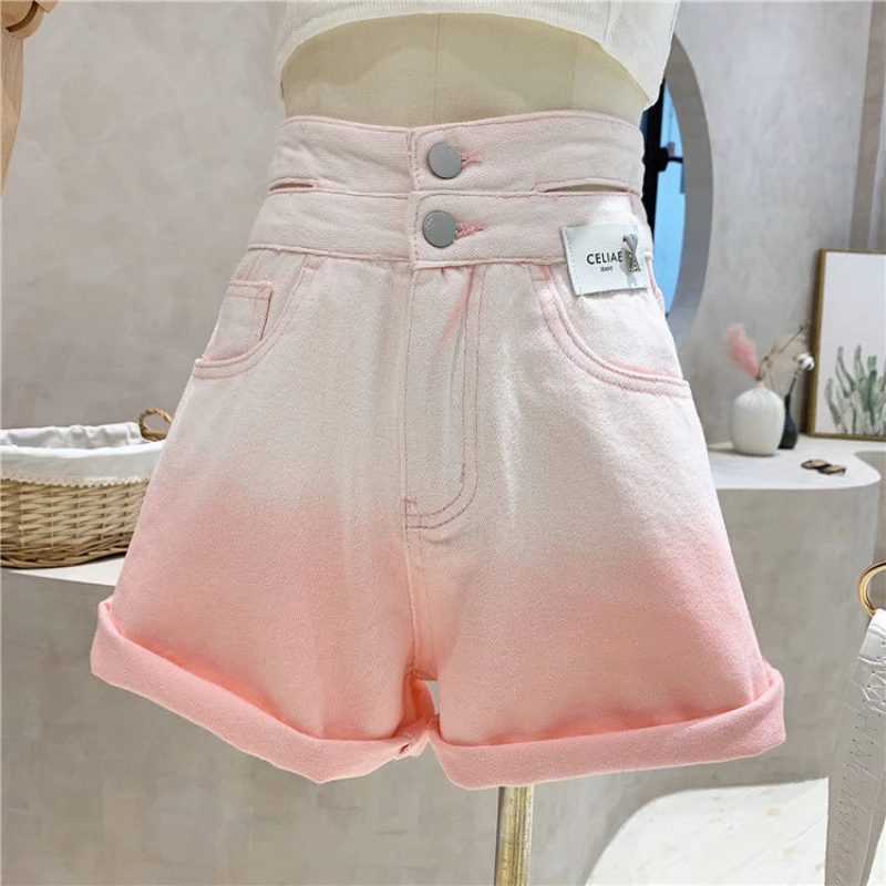 Ultra-high Waist Fashion Personality Cut Pink Denim Shorts Women's Loose Straight Tube Thin Wide Leg Hot Pants
Ultra-high Waist Fashion Personality Cut Pink Denim Shorts Women's Loose Straight Tube Thin Wide Leg Hot Pants