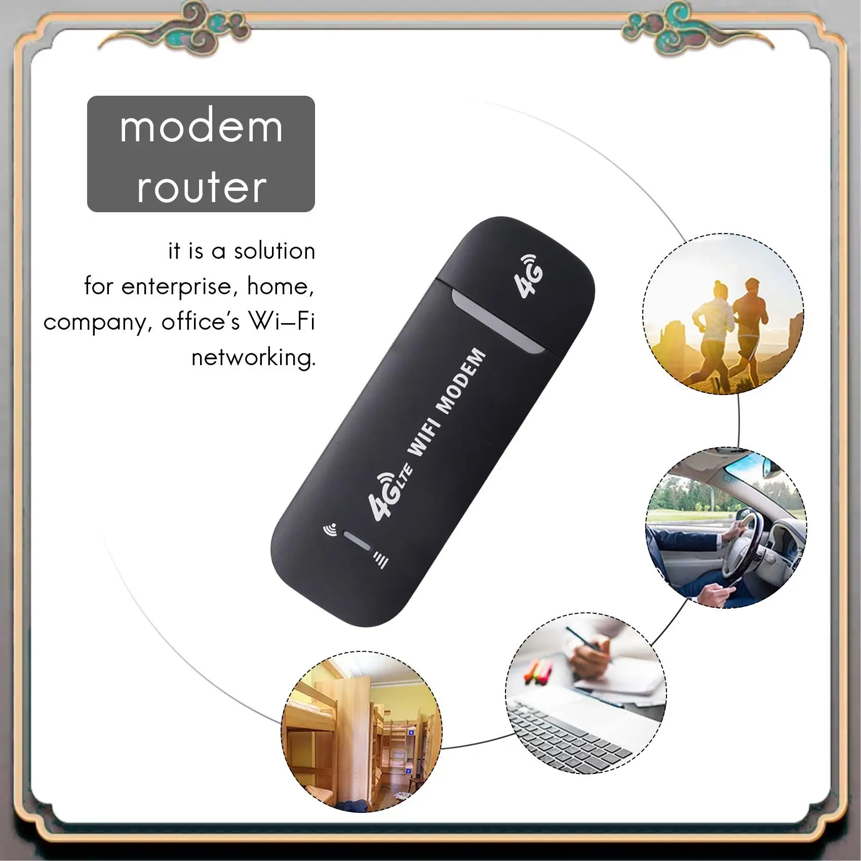 Durable 4G USB Modem Wifi Router USB Dongle 150Mbps With SIM Card Slot Car Wireless Hotspot Pocket Mobile Wifi
Durable 4G USB Modem Wifi Router USB Dongle 150Mbps With SIM Card Slot Car Wireless Hotspot Pocket Mobile Wifi