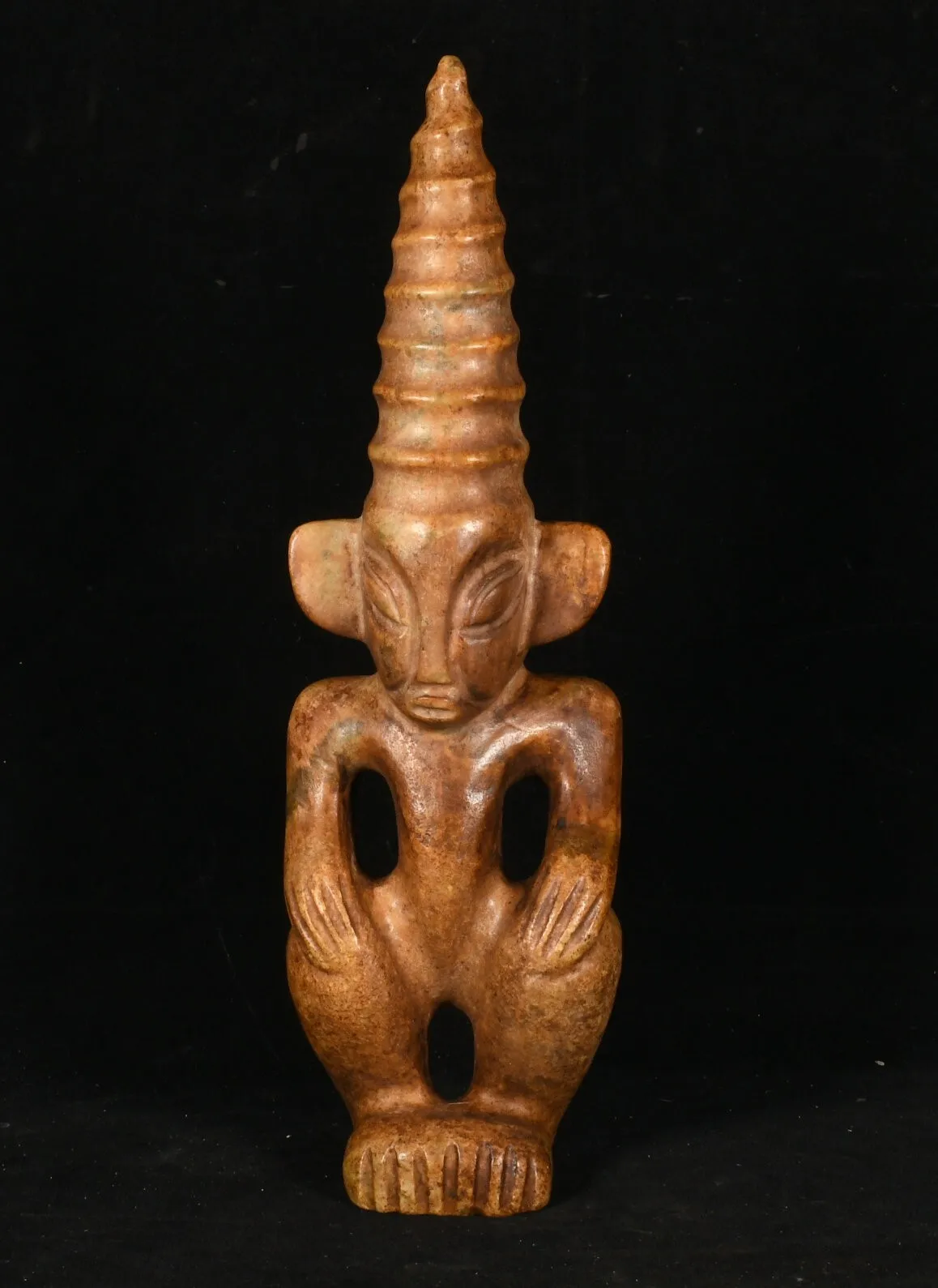 12-Inch Chinese Hongshan Culture Old Jade Carving Sharp Horned Spiral Sun God Statue -
12-Inch Chinese Hongshan Culture Old Jade Carving Sharp Horned Spiral Sun God Statue -