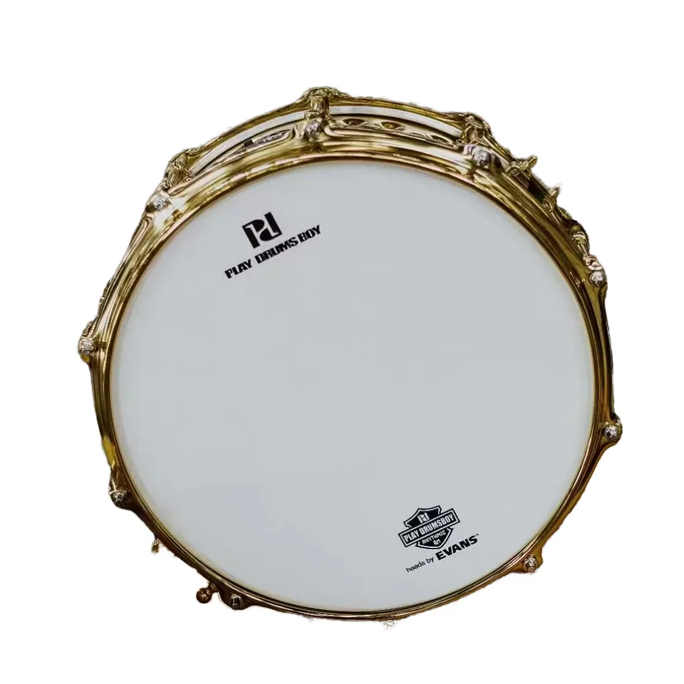 14 Inch Snare Drum Professional Hand-Hammered Steel Snare Drum Golden Finish Studio Stage Ready OEM Snare Drum
14 Inch Snare Drum Professional Hand-Hammered Steel Snare Drum Golden Finish Studio Stage Ready OEM Snare Drum