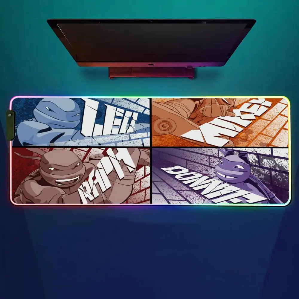 Amine Ninja Turtle-es Mouse Pad RGB Gaming Mouse Pad Desk Mat HD Gamer Large LED Light XXL MousePads
Amine Ninja Turtle-es Mouse Pad RGB Gaming Mouse Pad Desk Mat HD Gamer Large LED Light XXL MousePads