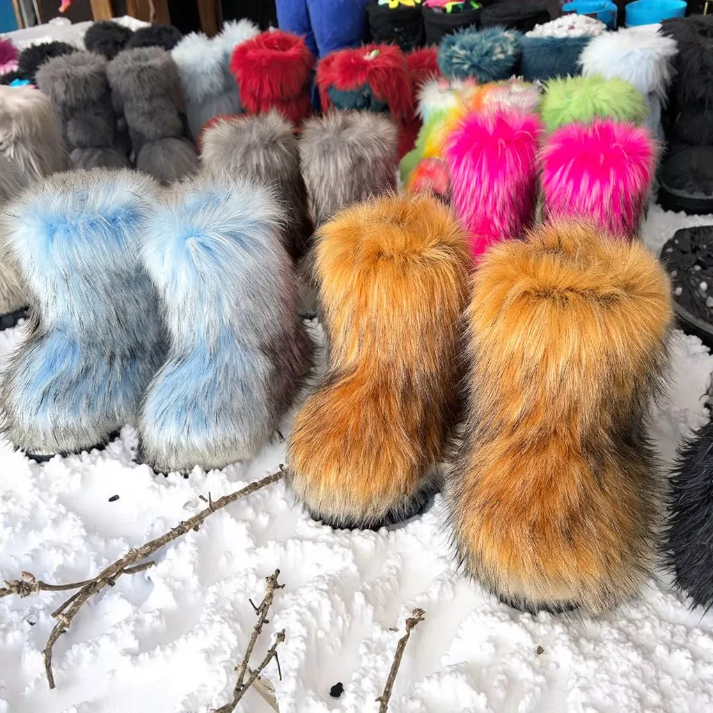 New Winter Faux Fur Onepiece Raccoon Fur Female Snow Boots Fur Shoes Outdoor Mid Leg Boots
New Winter Faux Fur Onepiece Raccoon Fur Female Snow Boots Fur Shoes Outdoor Mid Leg Boots