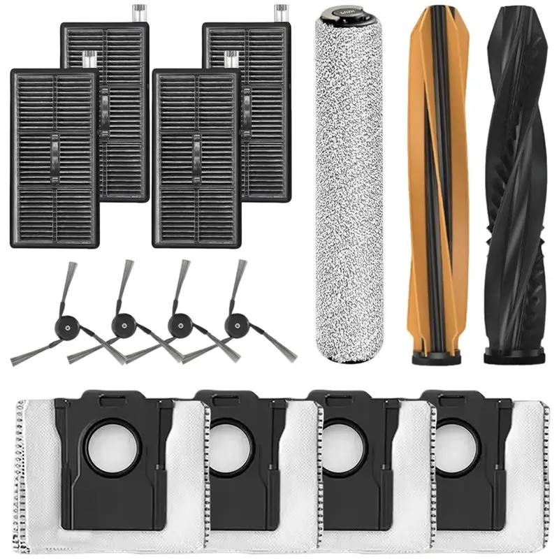 Комплект запчастей A005-15PCS для Dreame Aqua10 Ultra Roller / Aqua10 Ultra Roller: основная и боковые щетки, насадка для влажной уборки, мешок, фильтр
Комплект запчастей A005-15PCS для Dreame Aqua10 Ultra Roller / Aqua10 Ultra Roller: основная и боковые щетки, насадка для влажной уборки, мешок, фильтр