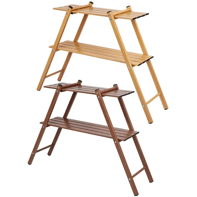 Camping Storage Shelf Foldable Storage Stand Double-Layer Organizing Rack Aluminum Alloy Shelf For Camping Picnic Outdoor
Camping Storage Shelf Foldable Storage Stand Double-Layer Organizing Rack Aluminum Alloy Shelf For Camping Picnic Outdoor