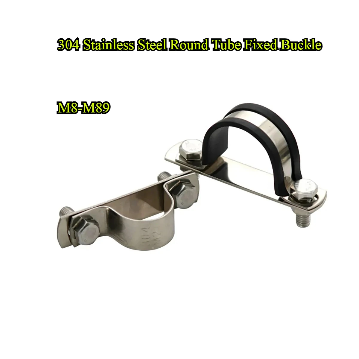304 Stainless Steel U-Type Pipe Clamp Thickened Saddle Clip Round Tube Fixing Buckle Water Pipe Support Hoop Bracket
304 Stainless Steel U-Type Pipe Clamp Thickened Saddle Clip Round Tube Fixing Buckle Water Pipe Support Hoop Bracket