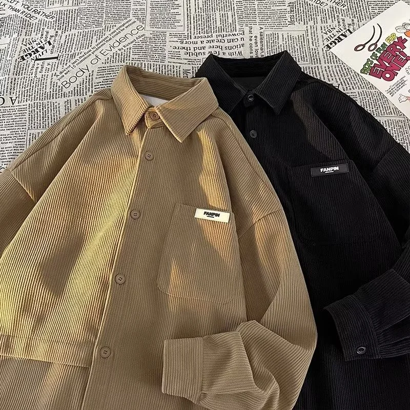 Spring Men's Pure Cotton Plaid Casual irt Long Sve Corduroy Faionable Urban Wear Durable Youth ort Length Button down
Spring Men's Pure Cotton Plaid Casual irt Long Sve Corduroy Faionable Urban Wear Durable Youth ort Length Button down