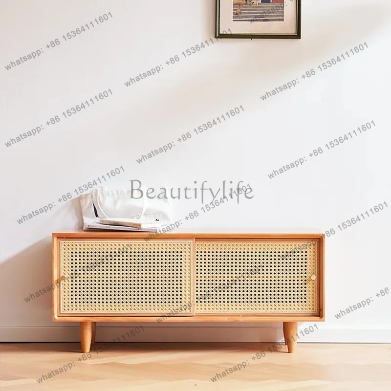 Nordic solid wood low shoe cabinet household seated shoe changing stool narrow entrance entrance integrated against the wall
Nordic solid wood low shoe cabinet household seated shoe changing stool narrow entrance entrance integrated against the wall