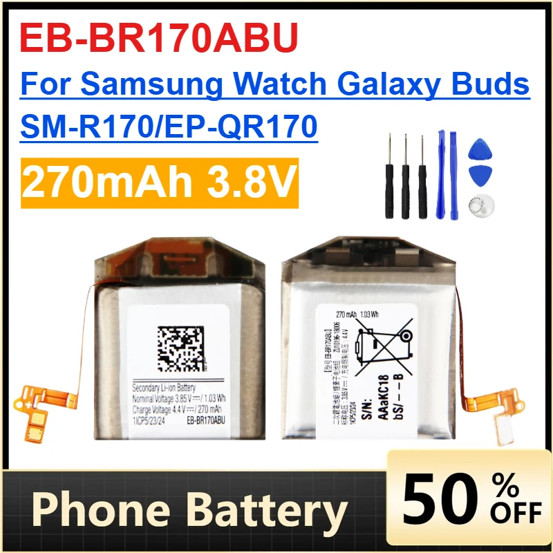 EB-BR170ABU Аккумулятор 270 мАч для Samsung Watch Galaxy Buds SM-R170/EP-QR170 EB-BR170 Аккумуляторы + инструменты
EB-BR170ABU Аккумулятор 270 мАч для Samsung Watch Galaxy Buds SM-R170/EP-QR170 EB-BR170 Аккумуляторы + инструменты