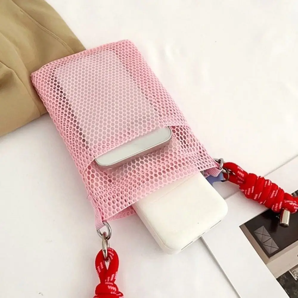 Sweet Portable Mesh Bag Adjustable Solid Color Mobile Phone Bag Hollowed-out Lightweight Women's Crossbody Bag Office Worker
Sweet Portable Mesh Bag Adjustable Solid Color Mobile Phone Bag Hollowed-out Lightweight Women's Crossbody Bag Office Worker