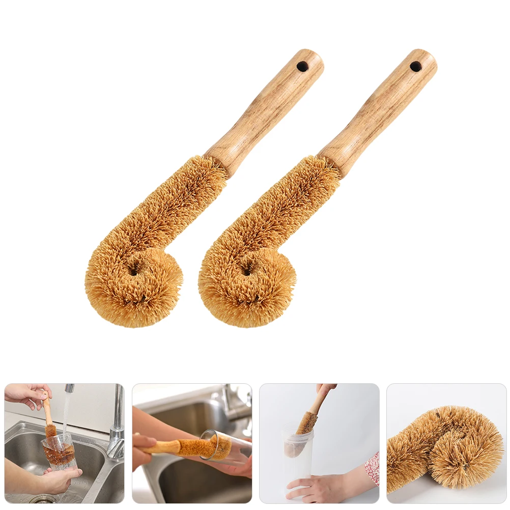 2 Pcs 23x5.5cm Brown Wooden Cleaning Brush for Kitchen Bottle Glass Water Detail Cleaner Deep Groove Crevices Corner
2 Pcs 23x5.5cm Brown Wooden Cleaning Brush for Kitchen Bottle Glass Water Detail Cleaner Deep Groove Crevices Corner