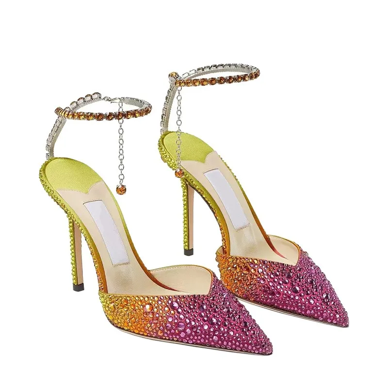 High-end Women's Shoes Luxurious Comfortable High Heels Designer Rhinestone Wedding Shoes for Women New High Heel Sandals Zapato
High-end Women's Shoes Luxurious Comfortable High Heels Designer Rhinestone Wedding Shoes for Women New High Heel Sandals Zapato