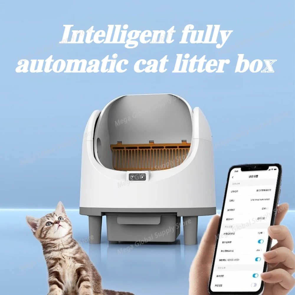 Fully Automatic Intelligent Cat Litter Box Deodorizing and Antibacterial Large-space Cat Toilets Pet Products Supplies
Fully Automatic Intelligent Cat Litter Box Deodorizing and Antibacterial Large-space Cat Toilets Pet Products Supplies