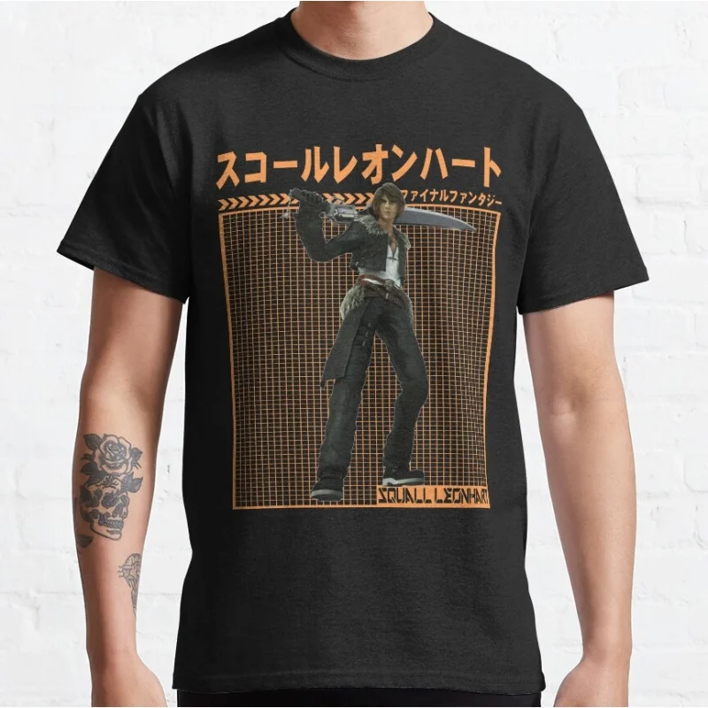 FINAL FANTASY SQUALL LEONHART Gift t shirt for RPG gamer 100% cotton printed tee Short Sleeve Graphic Clothes All size tops
FINAL FANTASY SQUALL LEONHART Gift t shirt for RPG gamer 100% cotton printed tee Short Sleeve Graphic Clothes All size tops