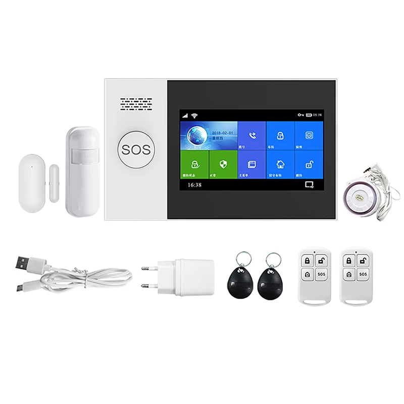 2025 Best Sale Home Security Alarm System Model GS-107 WIFI GSM with Camera Siren and Wireless Sensors Support Tuya Smart APP
2025 Best Sale Home Security Alarm System Model GS-107 WIFI GSM with Camera Siren and Wireless Sensors Support Tuya Smart APP