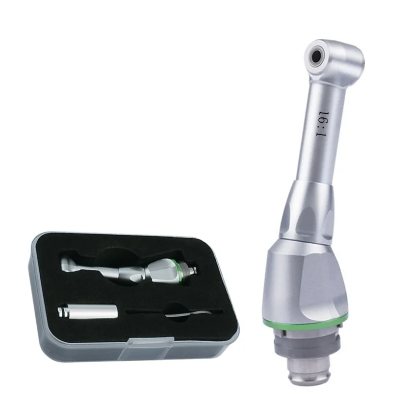 Dental 16:1 Reduction Contra Angle Handpiece Head, Push Button Chuck, for Endo Motor Handpiece
Dental 16:1 Reduction Contra Angle Handpiece Head, Push Button Chuck, for Endo Motor Handpiece