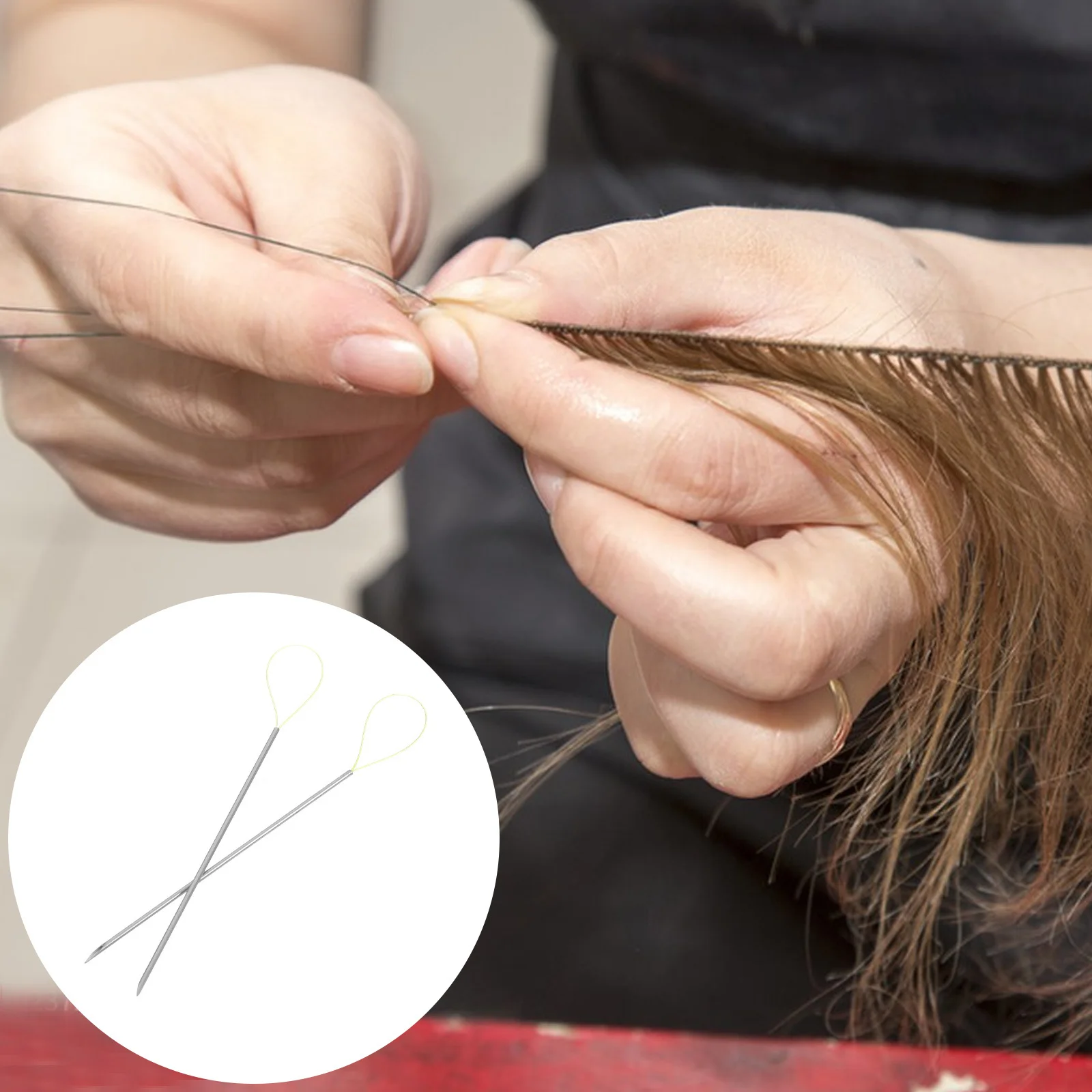 2 шт., инструмент для петли для волос, игла из нержавеющей стали для изготовления ниток, бисероплетения, ремонта одежды, инструмент для быстрой укладки волос
2 шт., инструмент для петли для волос, игла из нержавеющей стали для изготовления ниток, бисероплетения, ремонта одежды, инструмент для быстрой укладки волос