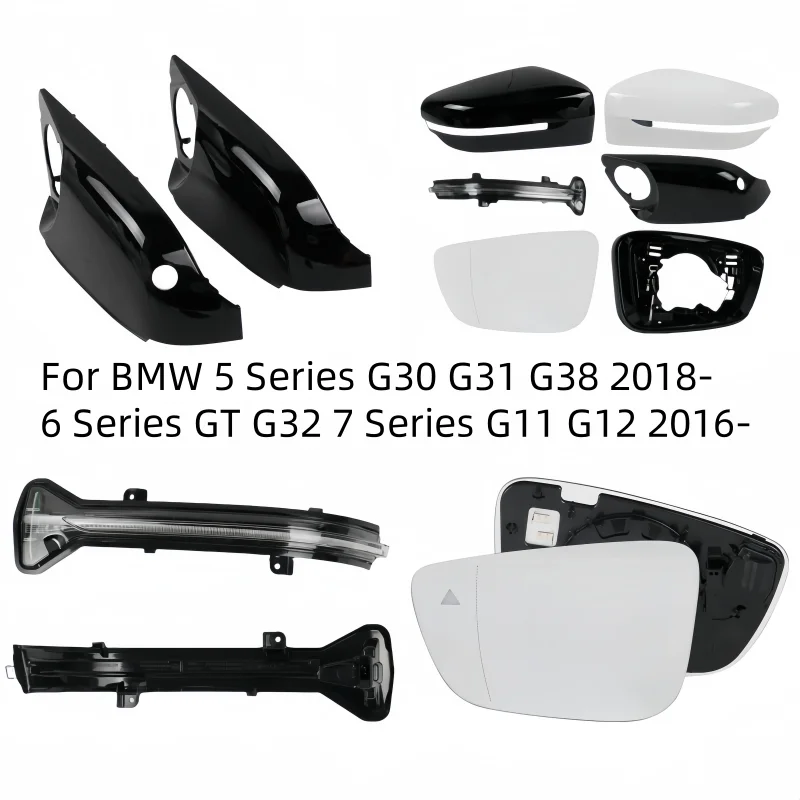 Rear Mirror Glass Cover Frame Turn Signal Light Bottom for BMW 5 Series G30 G31 G38 2018- 6 Series GT G32 7 Series G11 G12 2016-
Rear Mirror Glass Cover Frame Turn Signal Light Bottom for BMW 5 Series G30 G31 G38 2018- 6 Series GT G32 7 Series G11 G12 2016-
