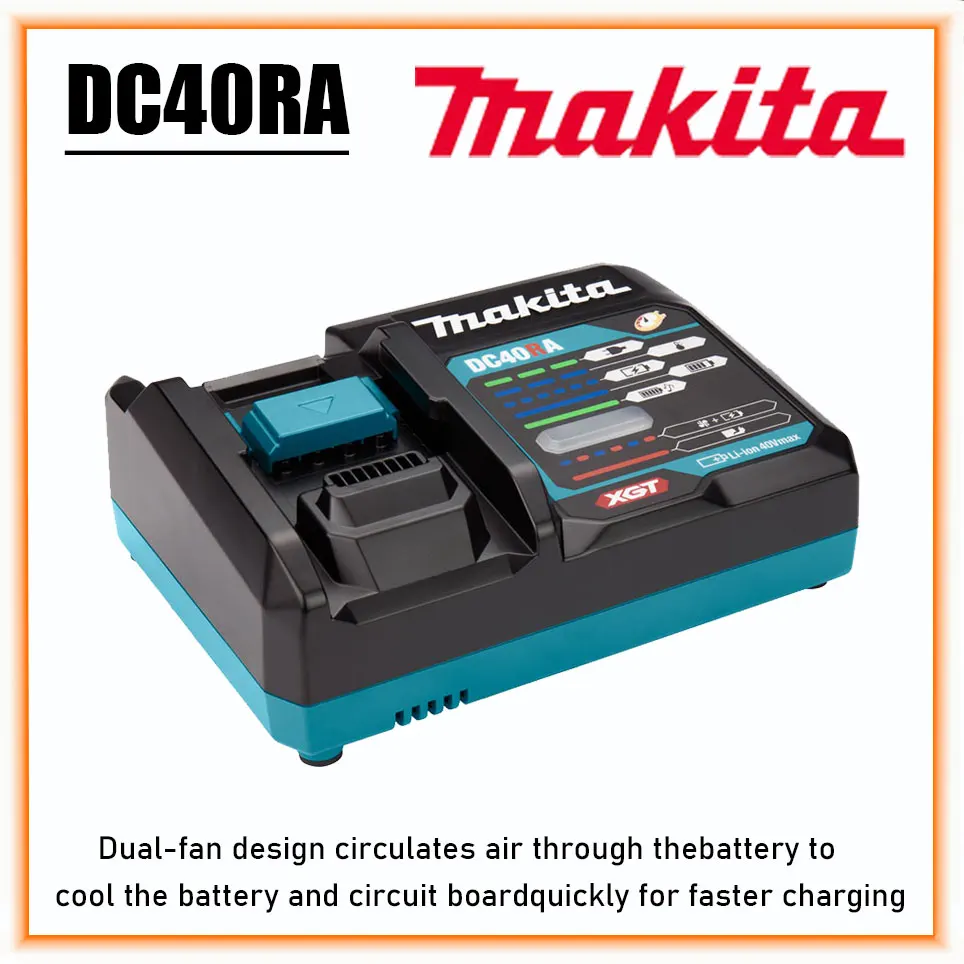 Makita DC40RA 40V Max XGT Rapid Optimum Charger Digital Display Original 40V Lithium Battery Charger Dual Fan Design
Makita DC40RA 40V Max XGT Rapid Optimum Charger Digital Display Original 40V Lithium Battery Charger Dual Fan Design