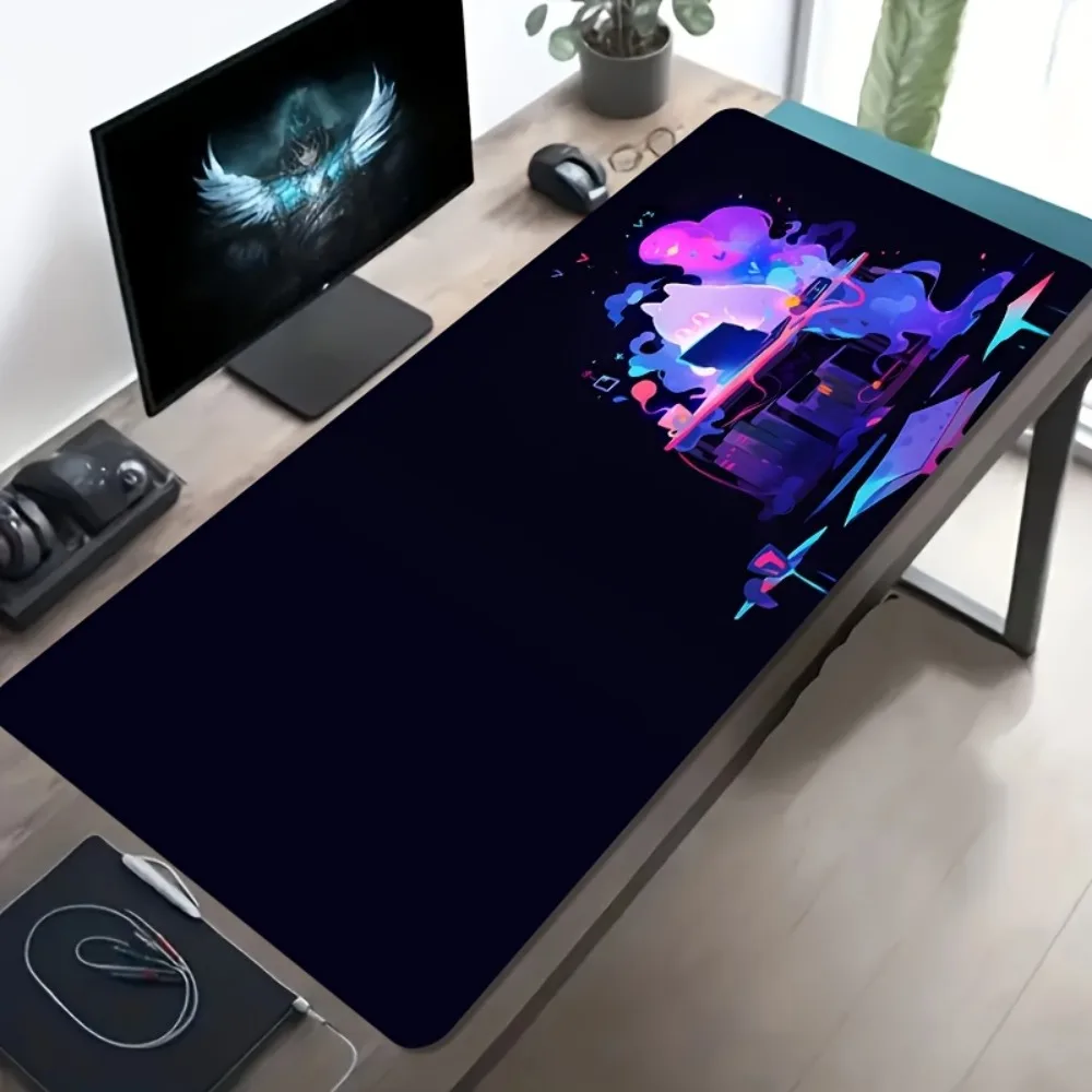 Эстетичный киберпанк-коврик для стола, большой коврик для мыши с неоновым абстрактным дизайном, стильный декор для рабочего стола, идеальный подарок для геймеров и любителей синтвейва.
Эстетичный киберпанк-коврик для стола, большой коврик для мыши с неоновым абстрактным дизайном, стильный декор для рабочего стола, идеальный подарок для геймеров и любителей синтвейва.