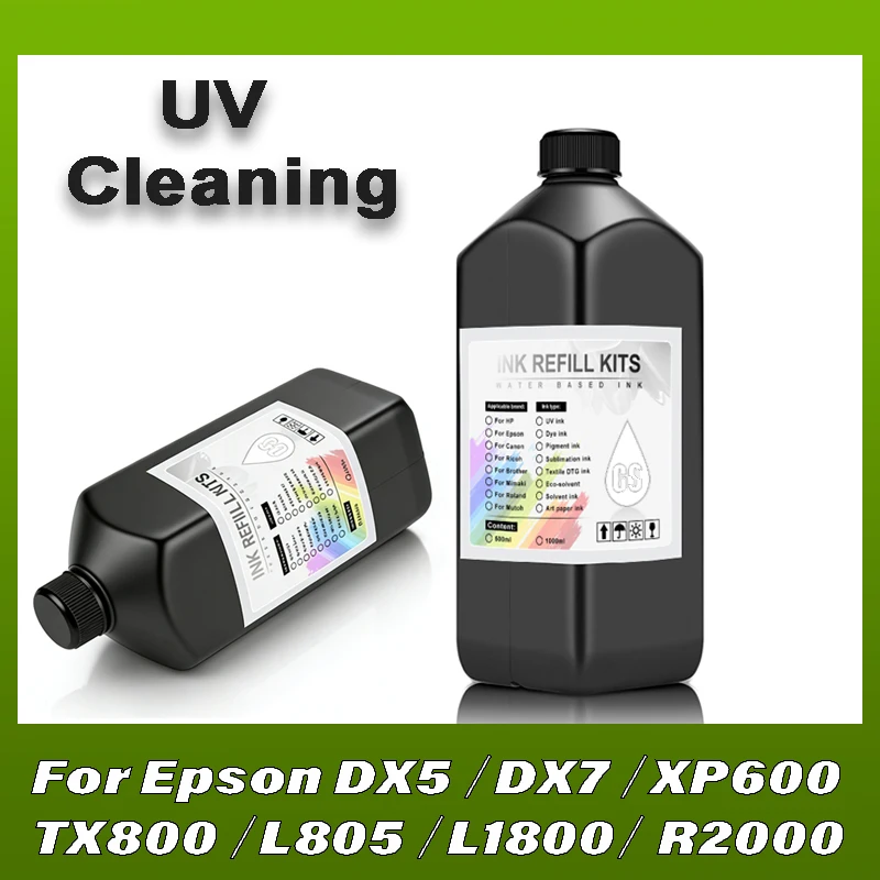 Чистящая жидкость CFINK 1000 мл для УФ-принтеров Epson, Roland, Mimaki, раствор для очистки УФ-чернил, очиститель чернильных трубок
Чистящая жидкость CFINK 1000 мл для УФ-принтеров Epson, Roland, Mimaki, раствор для очистки УФ-чернил, очиститель чернильных трубок