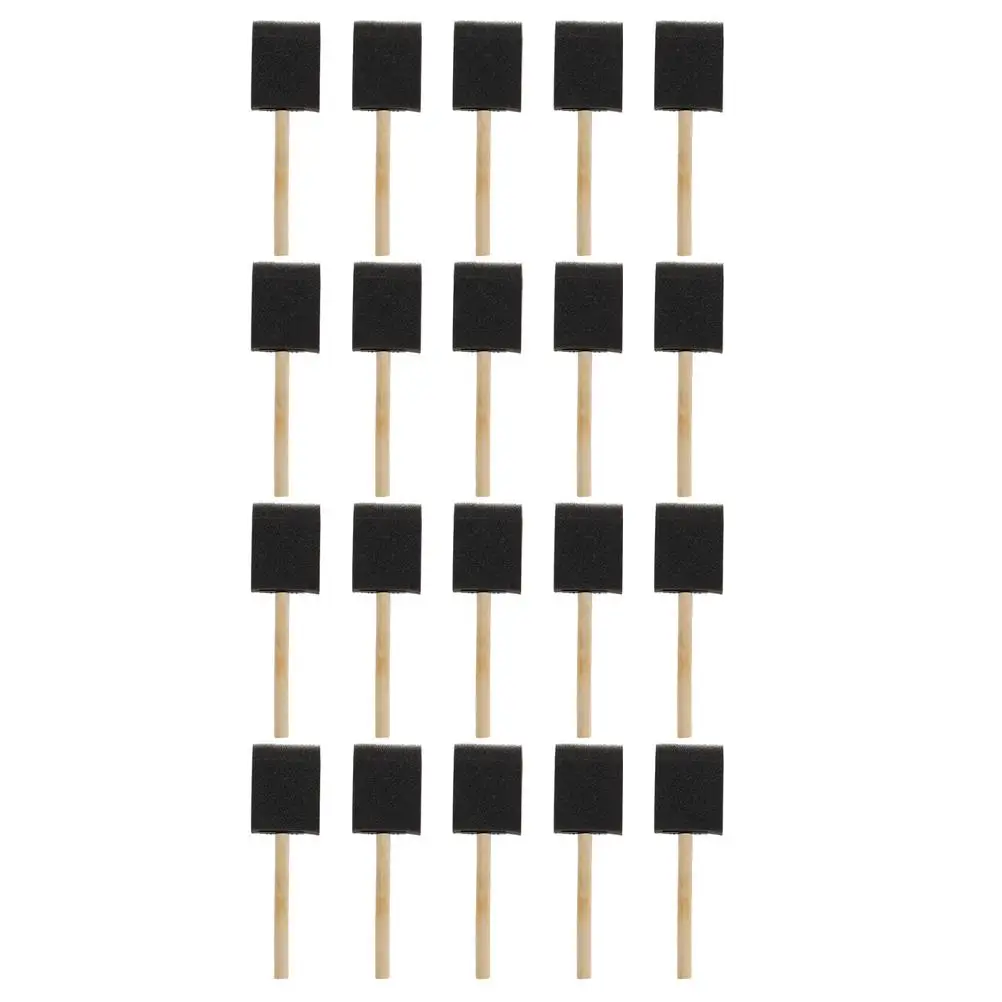 50pcs Black Brushes for Sponge Brushes For Painting Kids Painting Tools 1 Inch Round Wooden Handle Graffiti Supplies
50pcs Black Brushes for Sponge Brushes For Painting Kids Painting Tools 1 Inch Round Wooden Handle Graffiti Supplies