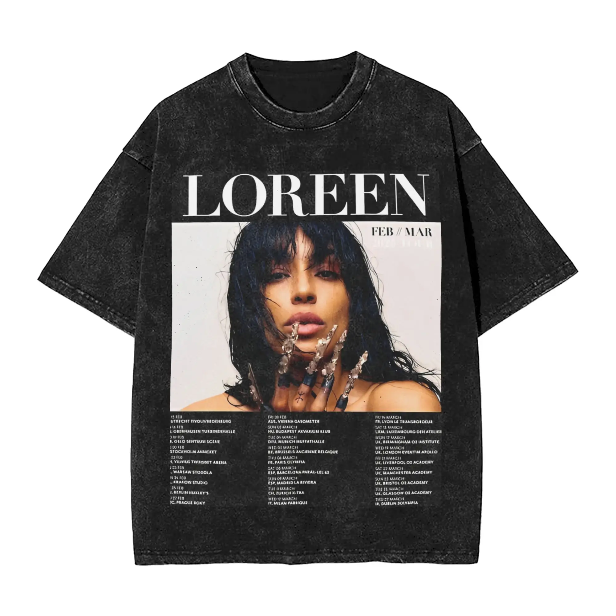 Harajuku Washed Shirts Loreen Eurovision 2025 Merch Novelty T-Shirts Harajuku Streetwear 100% Cotton Graphic Tee Shirt
Harajuku Washed Shirts Loreen Eurovision 2025 Merch Novelty T-Shirts Harajuku Streetwear 100% Cotton Graphic Tee Shirt