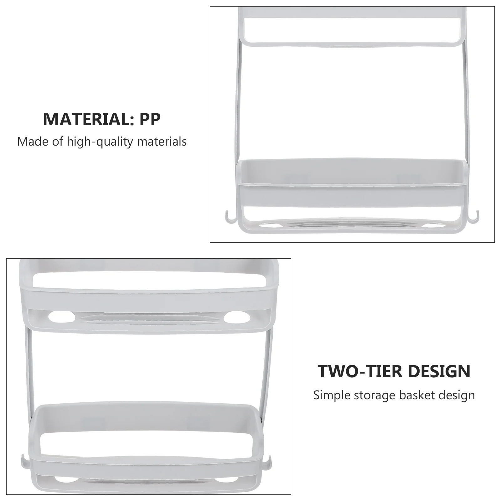 1Pcs Bathroom Storage Hanging Basket Double-Deck Organizer Portable Toiletries Organizer PP Storage Container
1Pcs Bathroom Storage Hanging Basket Double-Deck Organizer Portable Toiletries Organizer PP Storage Container