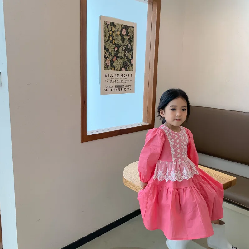 Girl's Sweet Lace Dress 2024 Spring Children's Dress Korean Edition Children's Princess Baby Dress Toddler Girl Clothes
Girl's Sweet Lace Dress 2024 Spring Children's Dress Korean Edition Children's Princess Baby Dress Toddler Girl Clothes