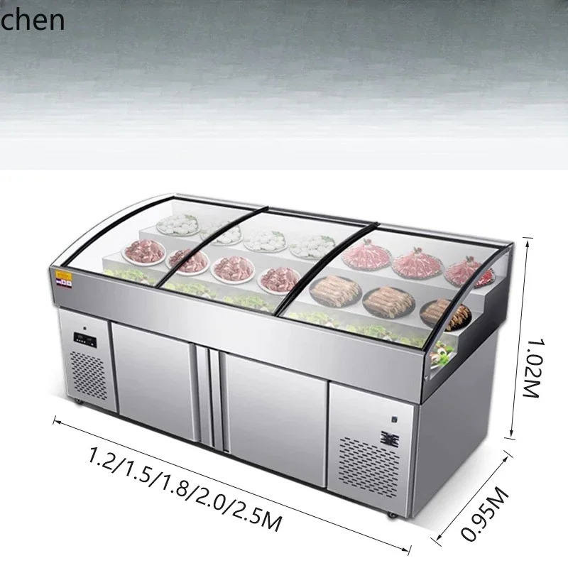 three-layer ladder ice table commercial refrigerated display cabinet seafood cold dish fresh-keeping cabinet
three-layer ladder ice table commercial refrigerated display cabinet seafood cold dish fresh-keeping cabinet