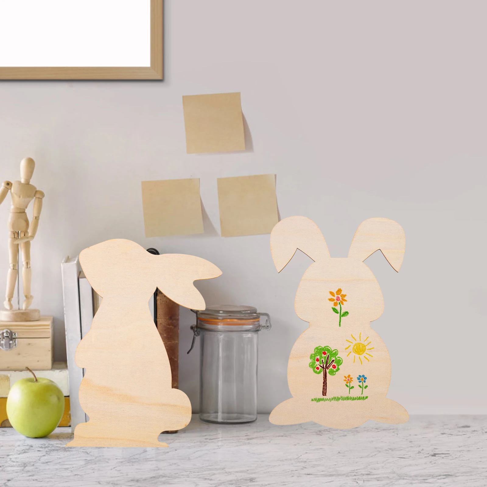 8Pcs Easter Wood Cutouts Natural Rabbit Shaped Slices for DIY Crafts Handmade Decorations Kids Creative Art Project Supplies
8Pcs Easter Wood Cutouts Natural Rabbit Shaped Slices for DIY Crafts Handmade Decorations Kids Creative Art Project Supplies