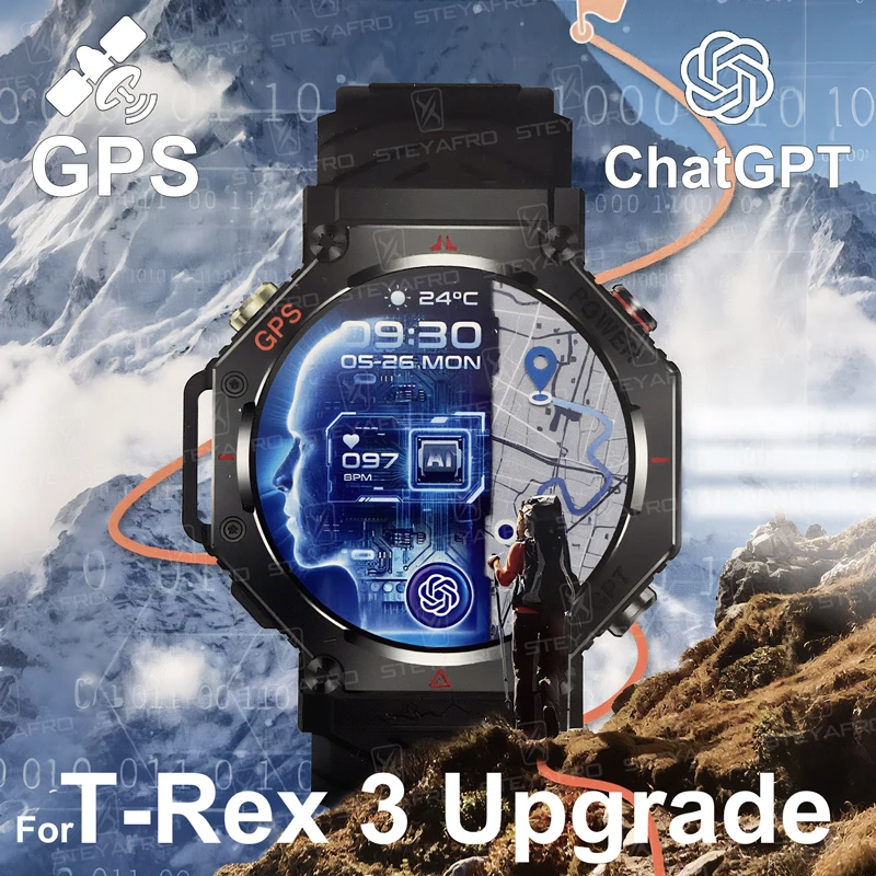 NEW GPS Smart Watch Bulit-in High-Power Flashlight Compass ChatGPT 5ATM Waterproof Bluetooth Call Military Smartwatch for Huawei
NEW GPS Smart Watch Bulit-in High-Power Flashlight Compass ChatGPT 5ATM Waterproof Bluetooth Call Military Smartwatch for Huawei