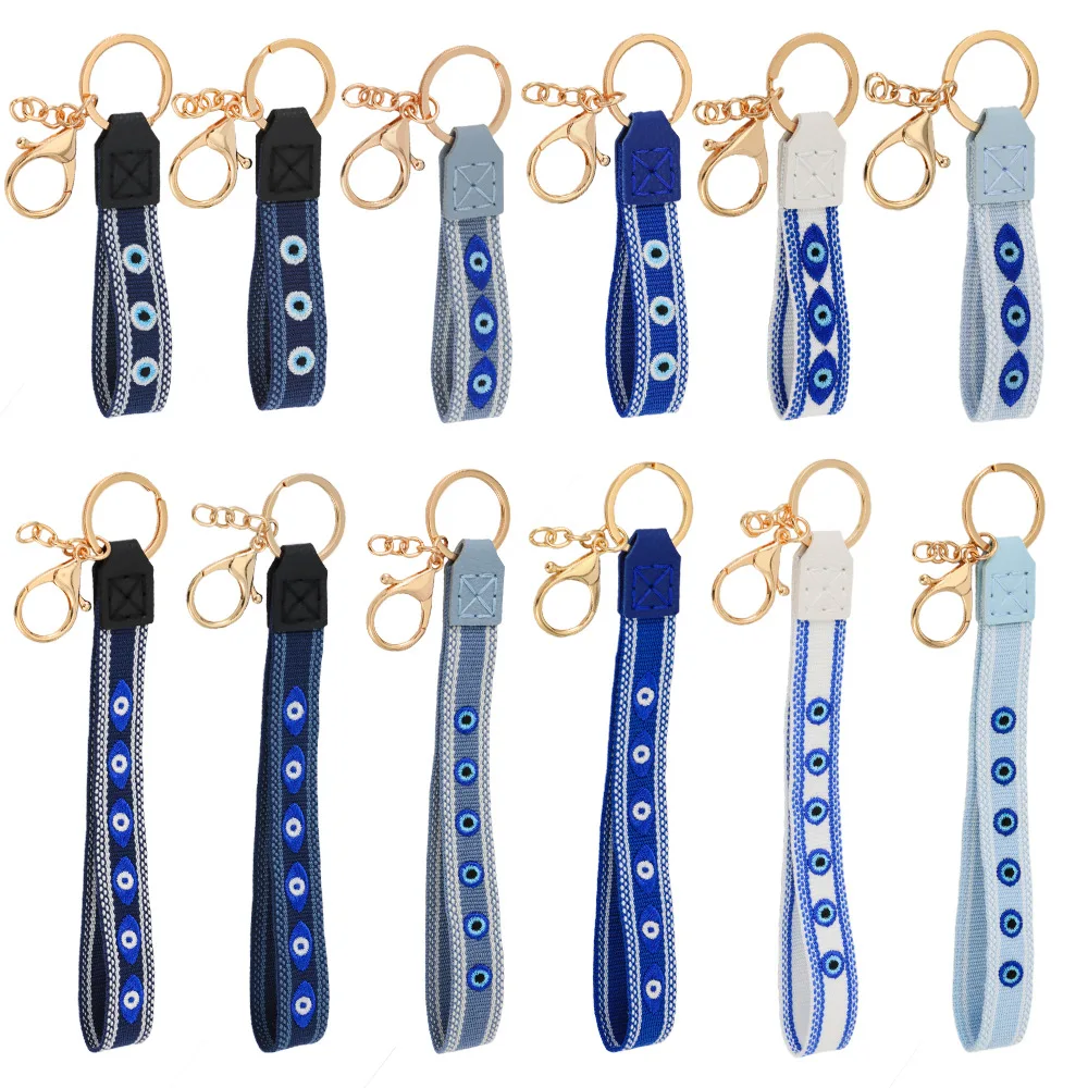 Devil's Eye Woven Bag Charms Lucky Blue Eyes Hand Embroidered Leather Keychain Couple Jewellery Friendship Gift
Devil's Eye Woven Bag Charms Lucky Blue Eyes Hand Embroidered Leather Keychain Couple Jewellery Friendship Gift