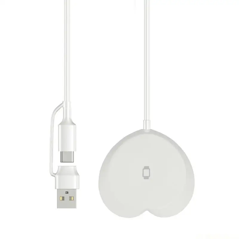 E56B Wirelessly Charging Station for Watch Phone USB TypeC Charging Cable 2in1
E56B Wirelessly Charging Station for Watch Phone USB TypeC Charging Cable 2in1