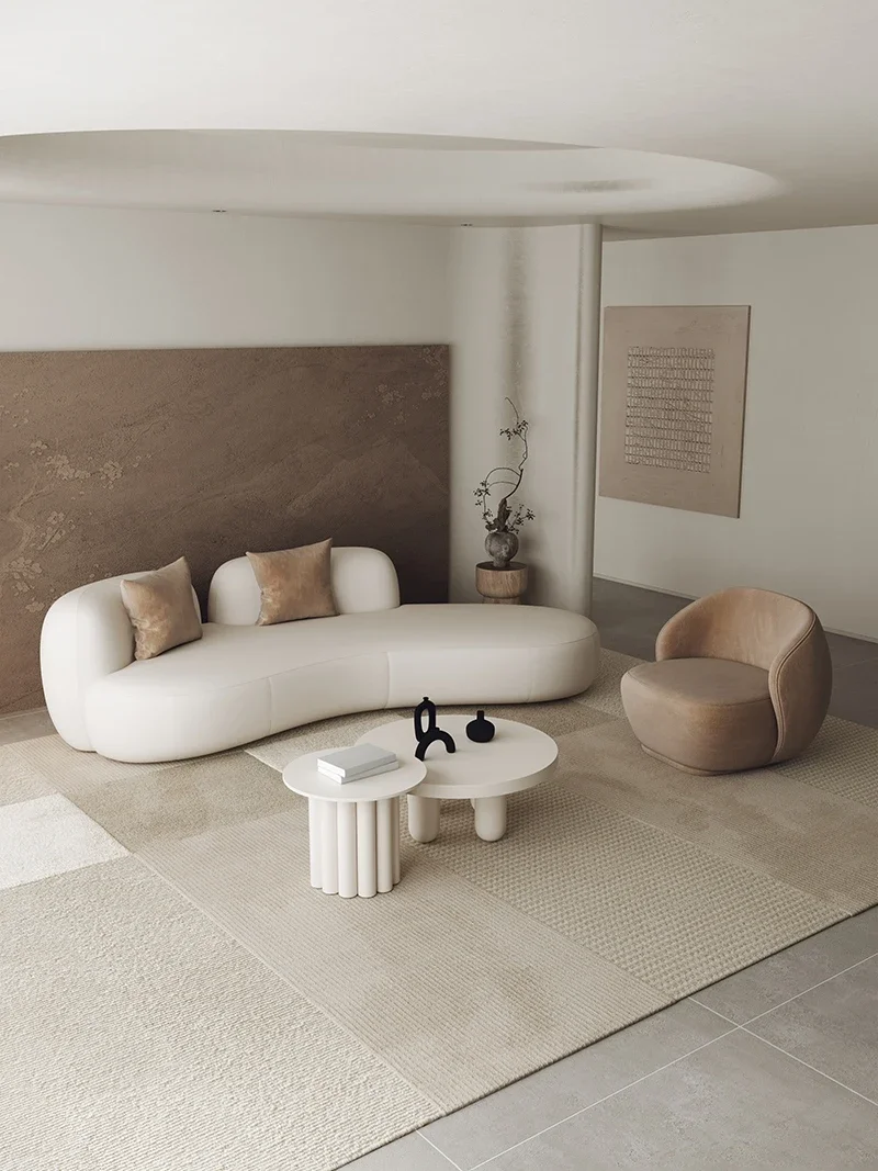 Curved sofa Small apartment Internet celebrity creative beauty salon Clothing store Resting area Leisure reception
Curved sofa Small apartment Internet celebrity creative beauty salon Clothing store Resting area Leisure reception
