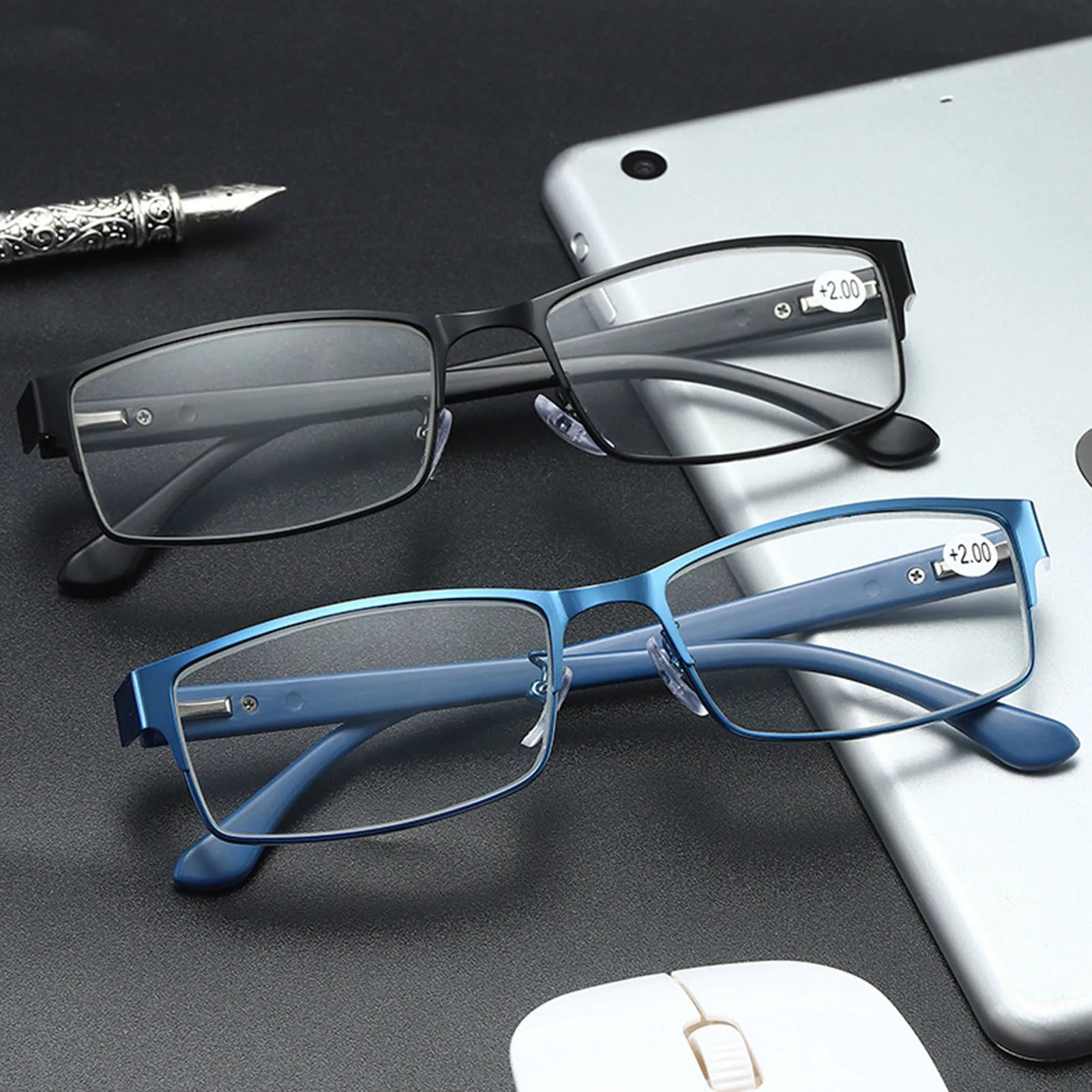 Men's Woman Reading Glasses Rectangle Metal +1.00D to +4.00D Presbyopic Glasses Hyperopia Eyeglasses
Men's Woman Reading Glasses Rectangle Metal +1.00D to +4.00D Presbyopic Glasses Hyperopia Eyeglasses